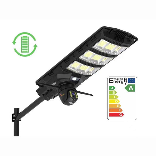 Solar Powered Surveillance Camera + Light