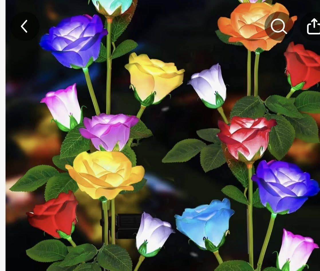 Solar-powered Garden Flowers